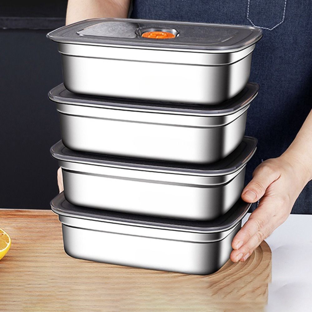 Meal Prep Box - Stainless Steel Camping Lunch Box Sealed