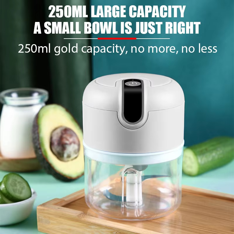Meal Preparation - 250ML electric meat grinder, garlic chopper,