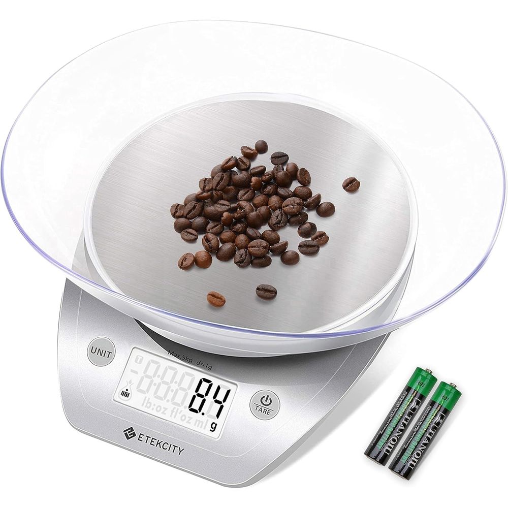 Meal Prep For Weight Loss - 11lb/5kg Digital Kitchen Scale for Weight