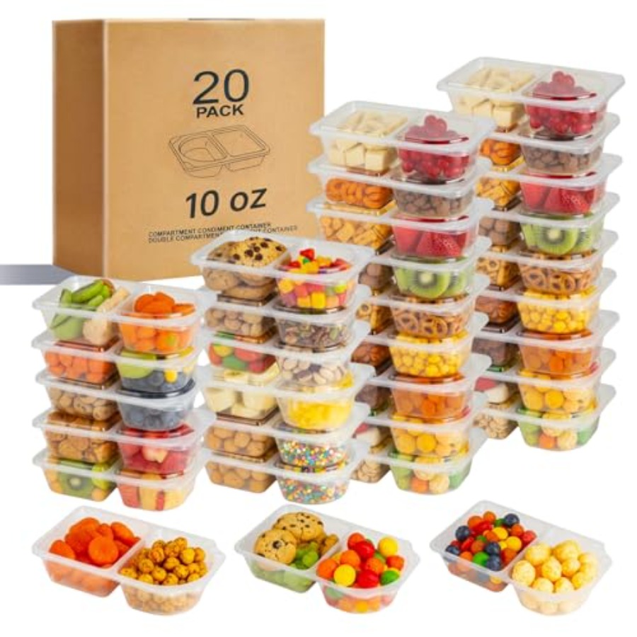 Meal Prep Co - Reusable Snack Containers with Lids, Snack
