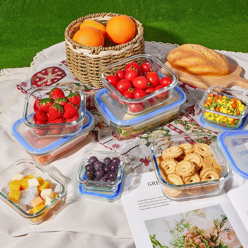 Meal Prep Box - Glass Meal Prep Containers Lunch Box,
