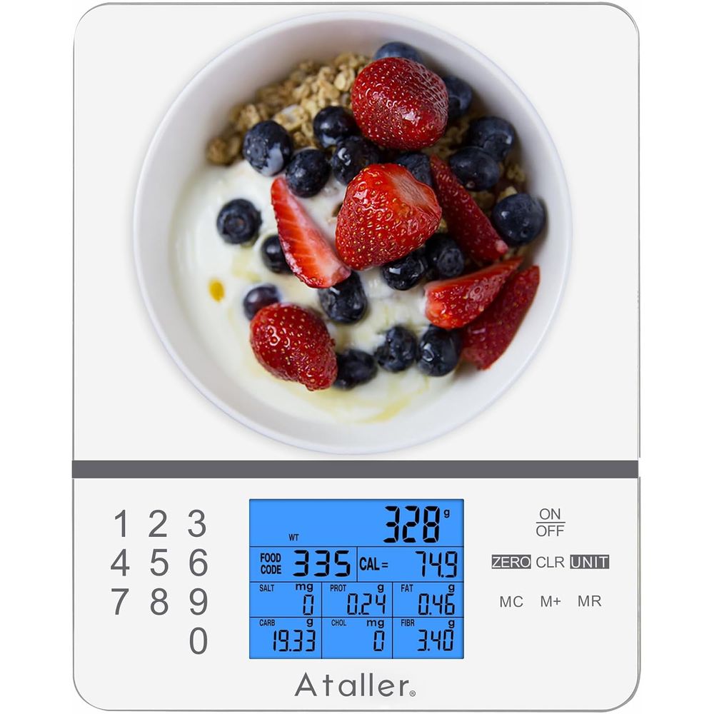 Meal Prep For Weight Loss - Nutritional Calculator Digital Kitchen Scale for