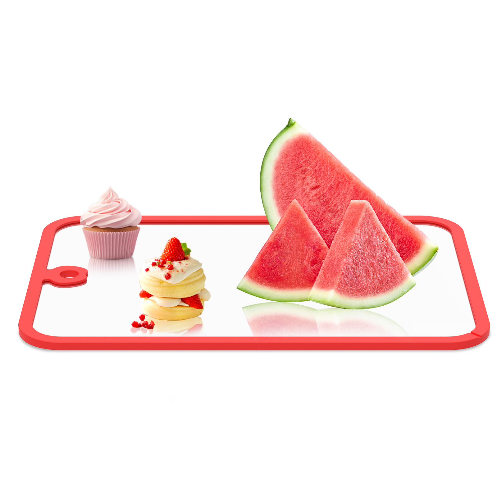 Meal Prep Healthy - Clear Tempered Glass Cutting Boards Chopping