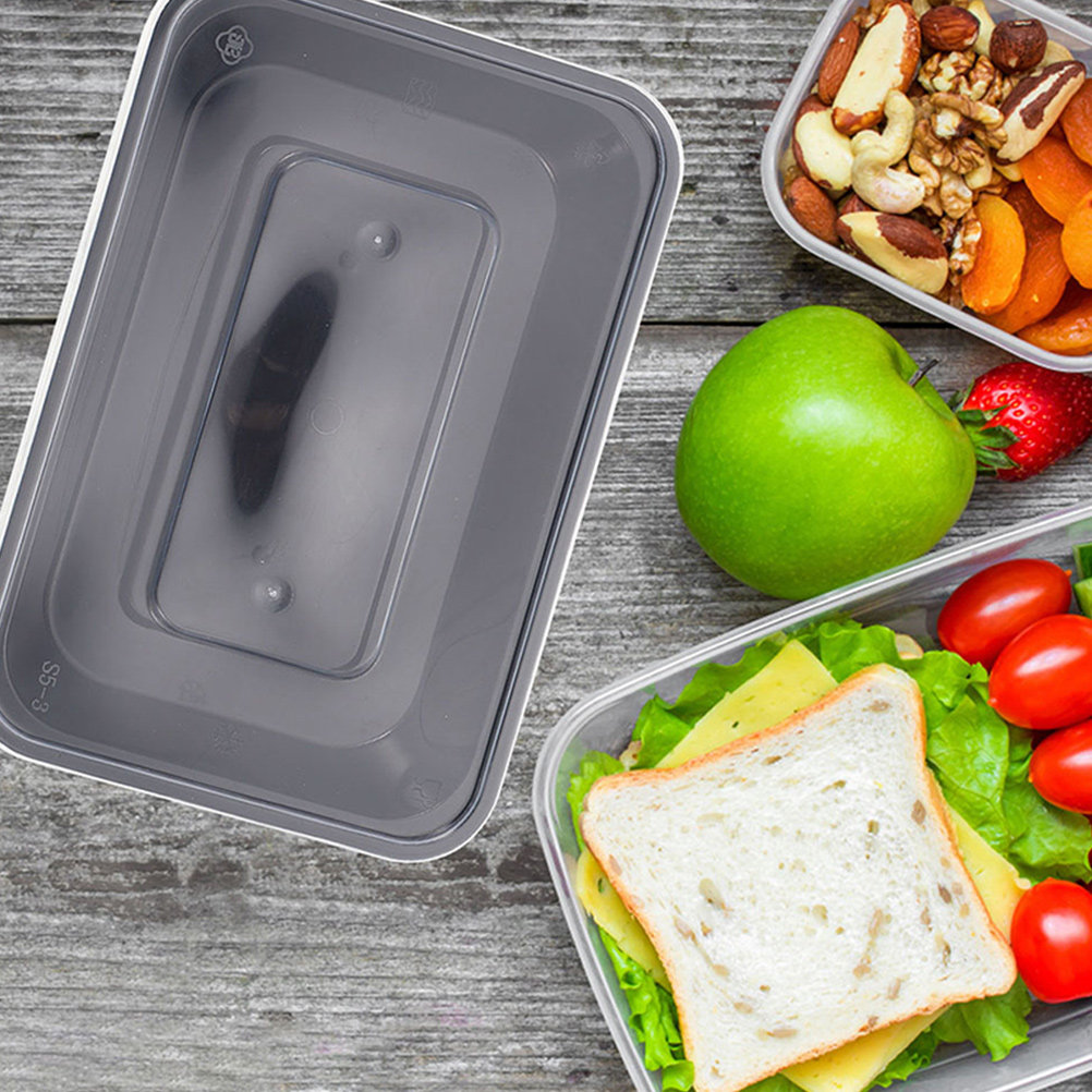 Meal Prep Rice - 50pcs Disposable Rectangular Food Boxes With