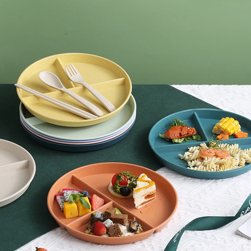 Meal Prep For Weight Loss - Portion Control Plate Divided Serving Dish