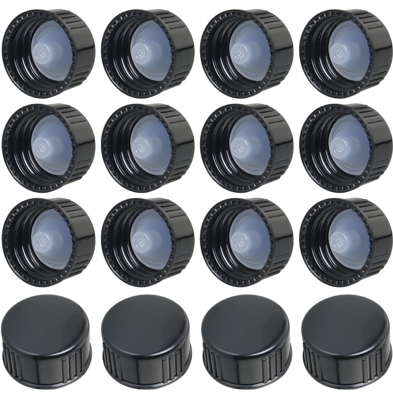 Meal Prep Co - 16pcs Phenolic Resin Cover 18mm/20mm/22mm/24mm Black