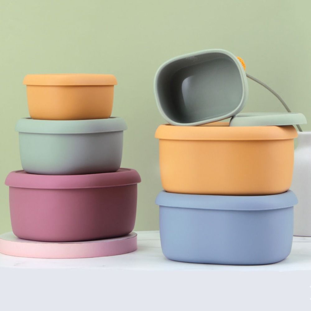 Meal Prep Box - Reusable With Lid Silicone Lunch Box