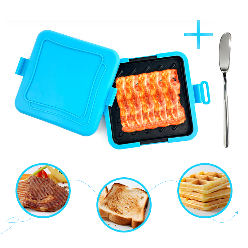 Meal Preparation - Microwave Baking Tray Cooking Toasted Sandwiches