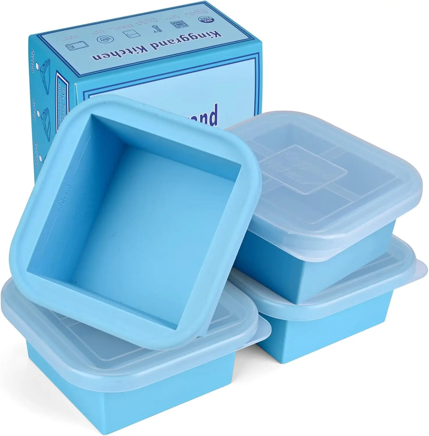 Meal Prep Freezer - 1 2 Cup Silicone Soup Freezer