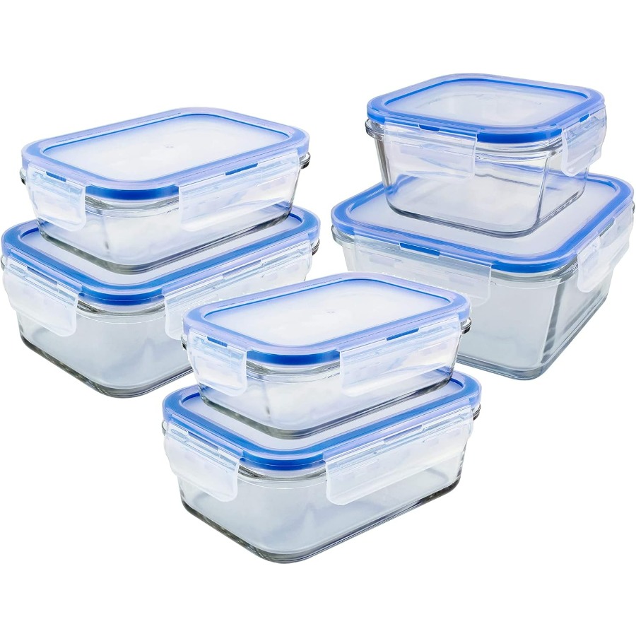 Meal Prep Freezer - Glass Containers BPA-Free Locking Lids -
