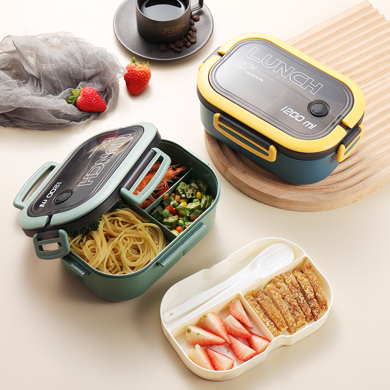 Meal Prep Box - Single Double-layer Lunch Box Portable Compartment