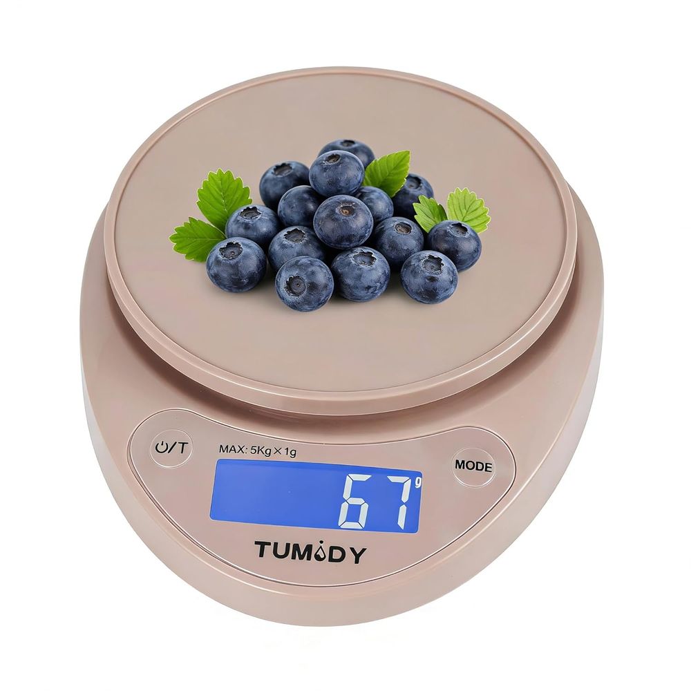 Meal Prep For Weight Loss - Compact Digital Kitchen Scale - 11lb/5kg