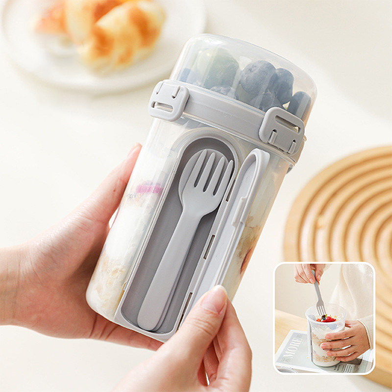 Meal Preparation - 600ML Breakfast Double Cup Set with