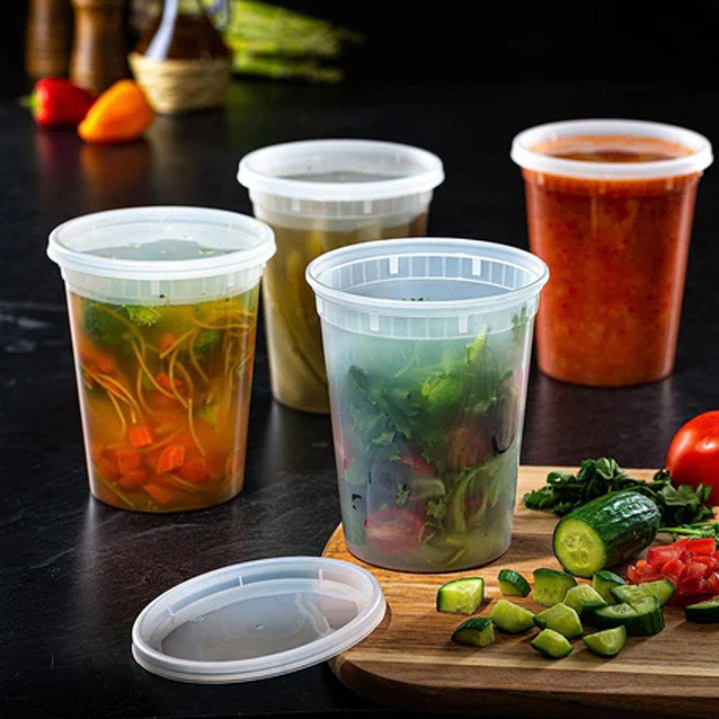 Meal Preparation - Food Storage Containers with Lids Freezer