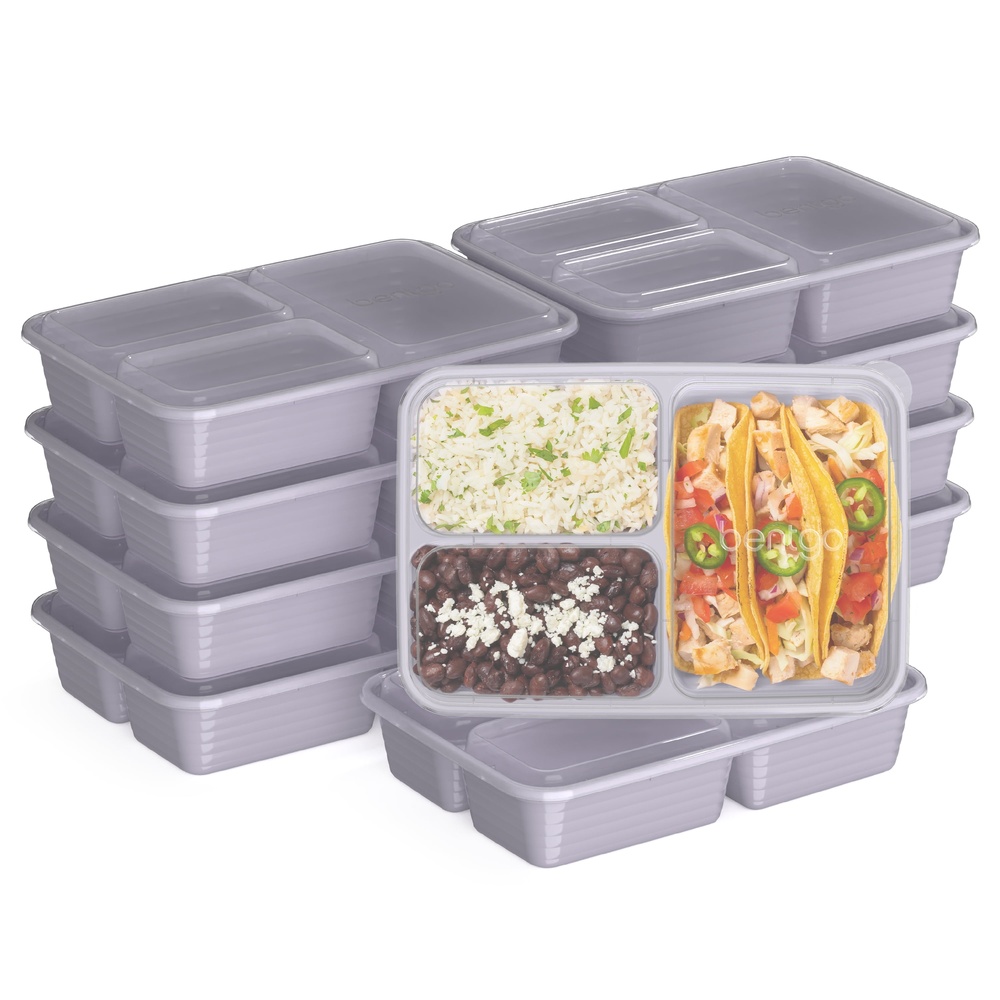 20-Piece Meal Prep Kit 3-Compa - Meal Prep Healthy 评论和价格