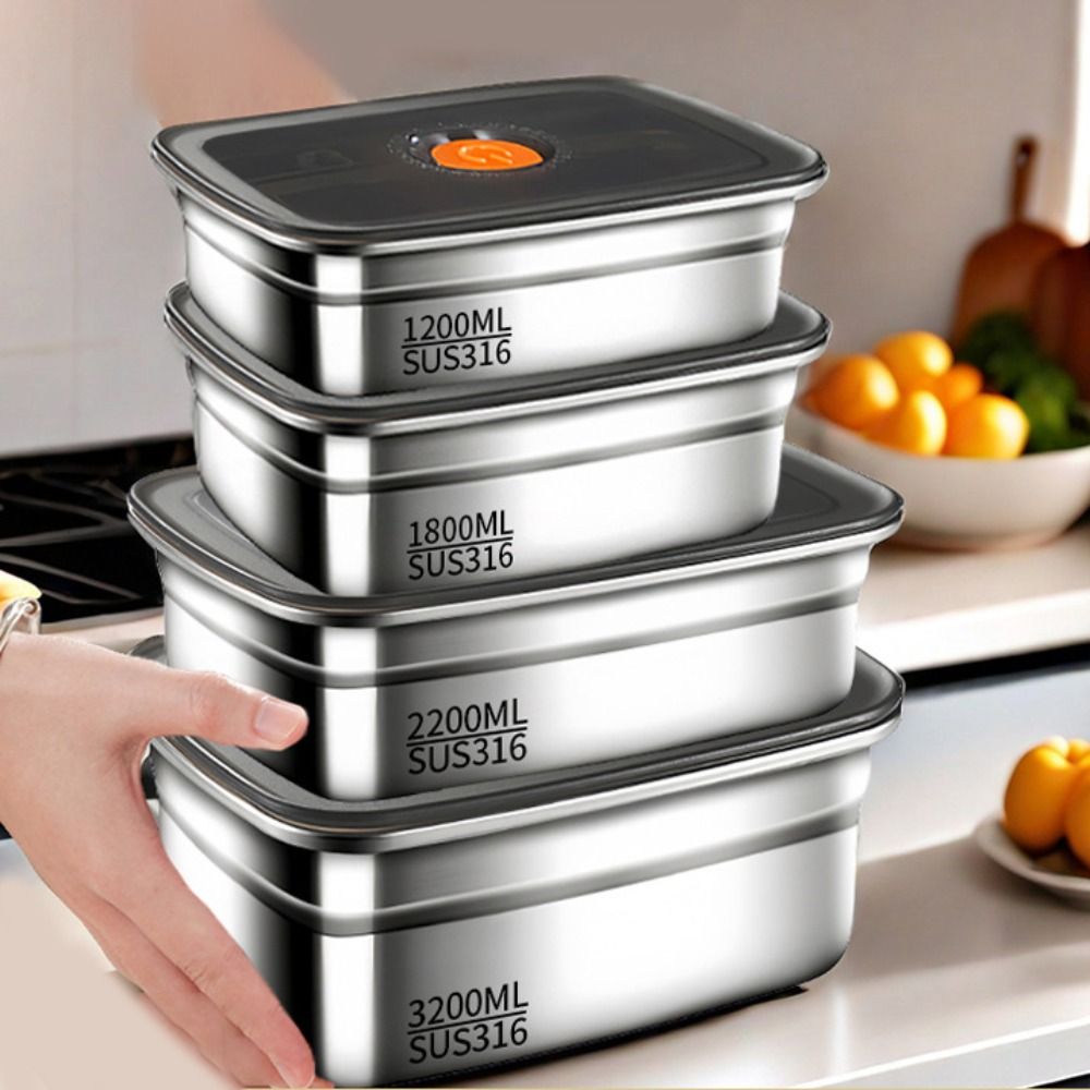 Stainless Steel Camping Lunch  - Meal Prep Box 评论和价格