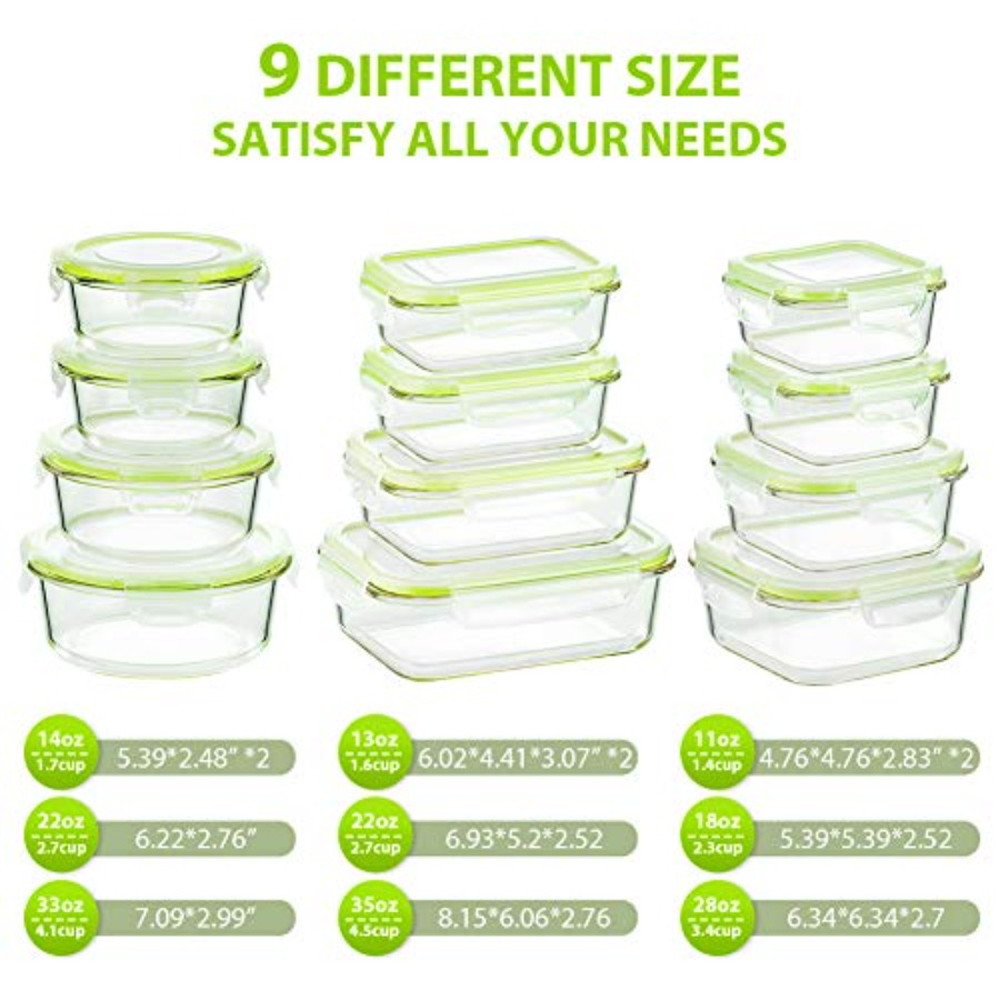 Glass Food Storage Containers  - Meal Prep Co 评论和价格