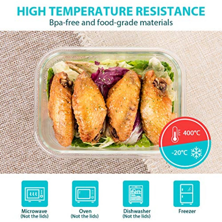 Glass Food Storage Containers  - Meal Prep Co 评论和价格