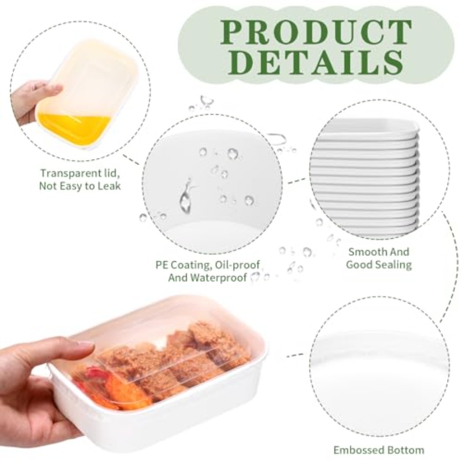 50 Pack Disposable Food Contai - Meal Prep Yogurt Bowl 评论和价格