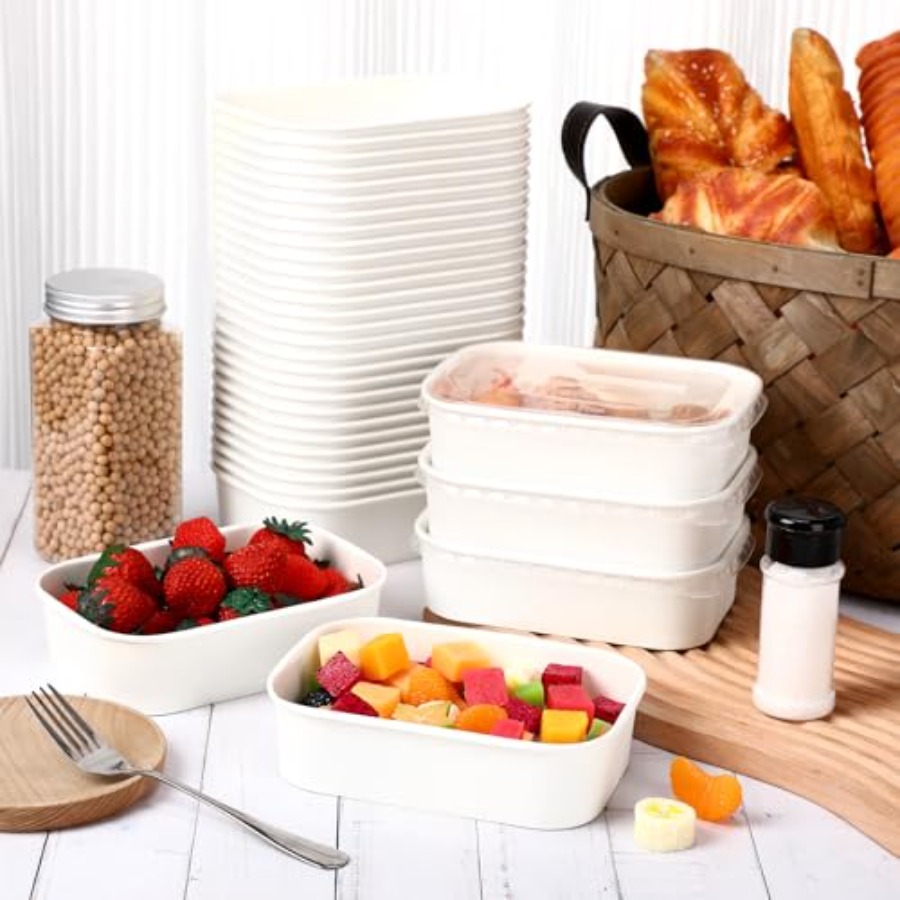 50 Pack Disposable Food Contai - Meal Prep Yogurt Bowl 评论和价格