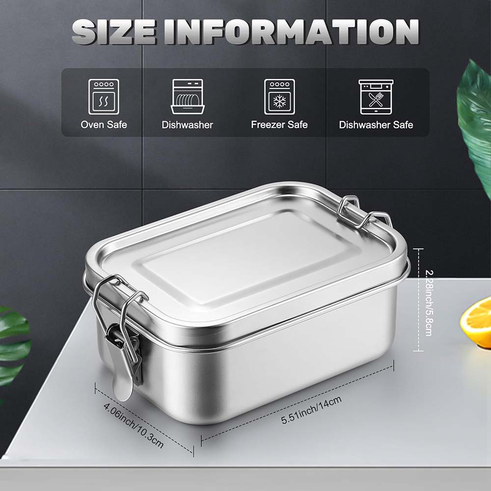 4Pcs Stainless Steel Bento Box - Meal Prep Box 评论和价格
