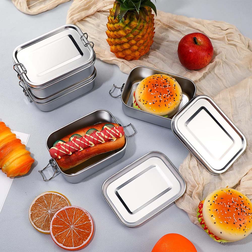 4Pcs Stainless Steel Bento Box - Meal Prep Box 评论和价格