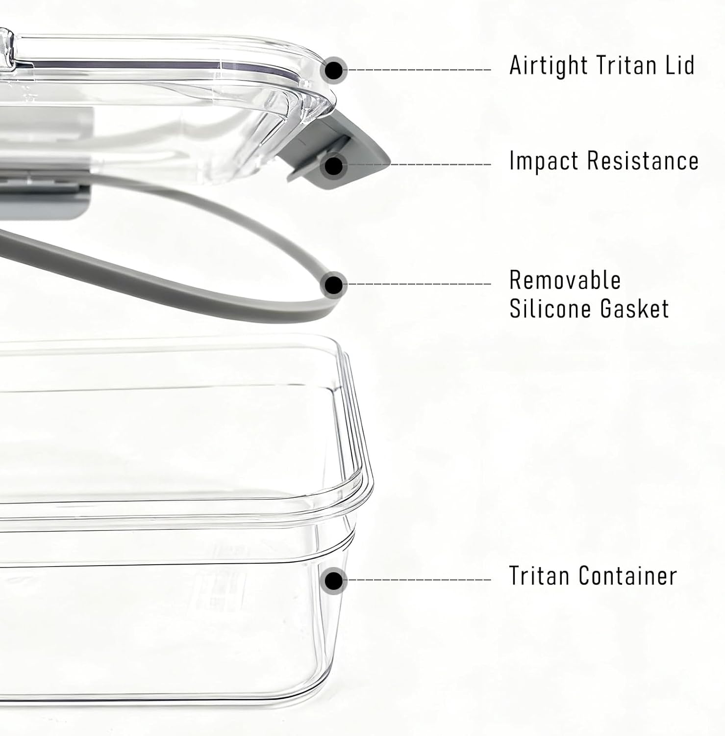 2.8L Tritan Plastic Food Stora - Meal Prep Freezer 评论和价格