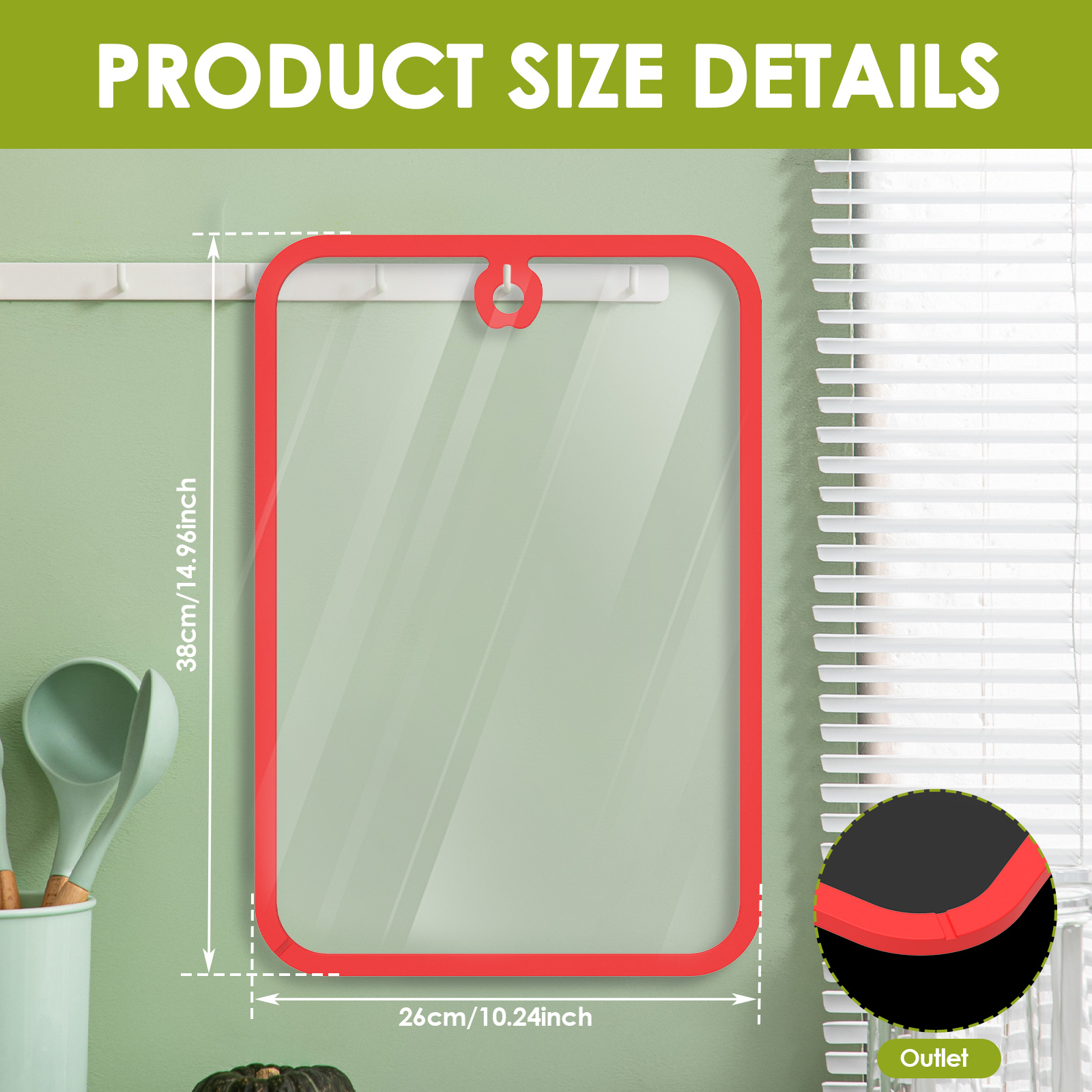 Clear Tempered Glass Cutting B - Meal Prep Healthy 评论和价格
