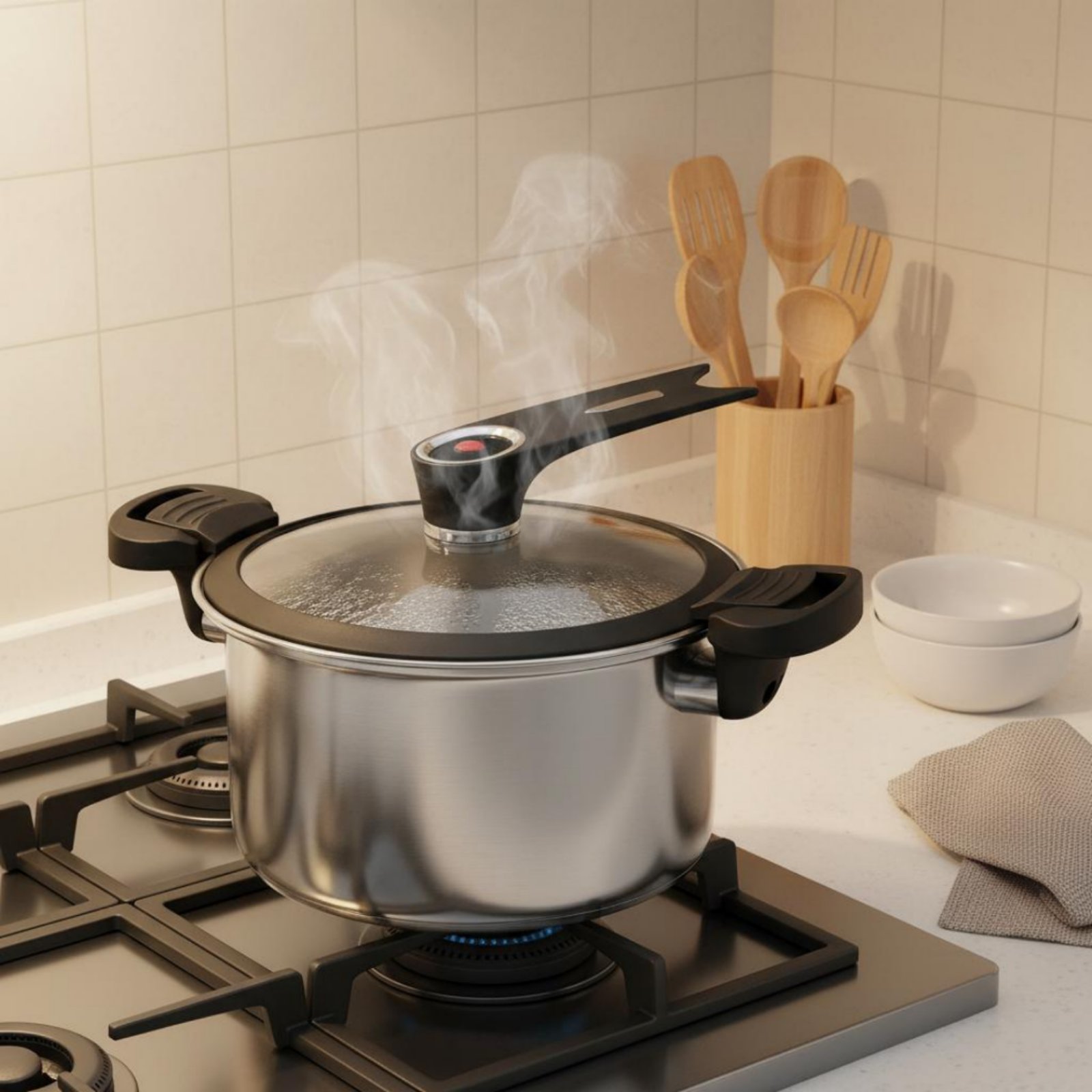 304 Steel Pressure Pot Inducti - Meal Prep Healthy 评论和价格