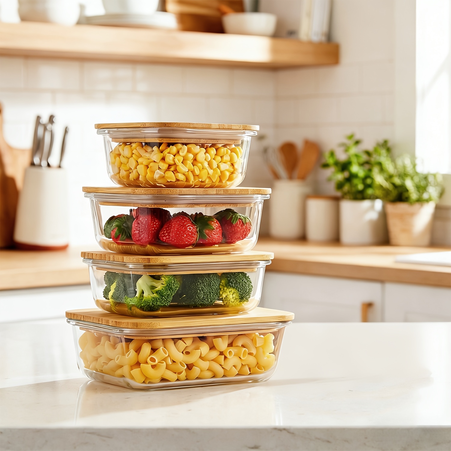 8pcs(4pcs Containers And 4pcs  - Meal Prep Freezer 评论和价格
