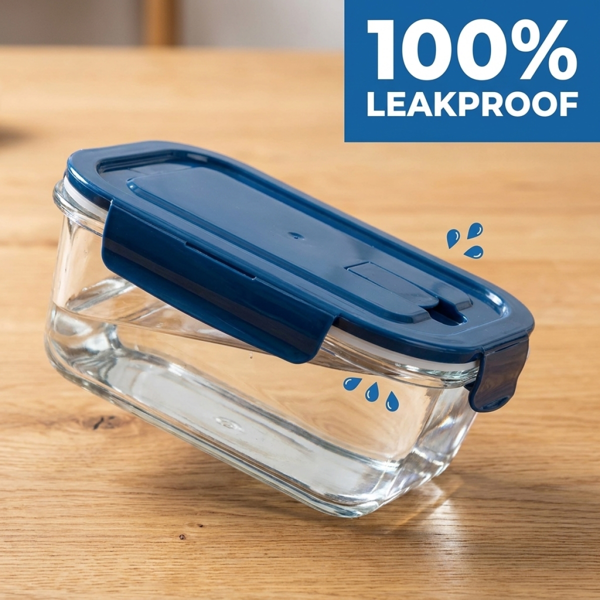 Deep Blue Glass Food Storage C - Meal Prep Healthy 评论和价格
