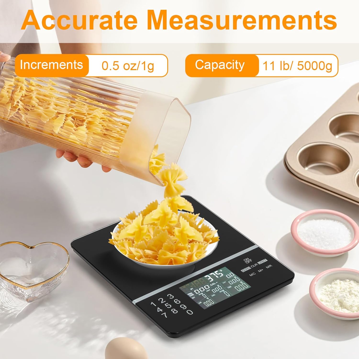 Food Scale with Nutritional Ca - Meal Prep For Weight Loss 评论和价格