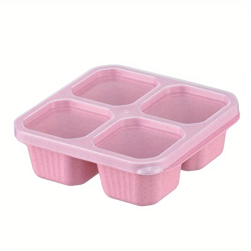 Snack Box with Four Transparen - Meal Prep Box 评论和价格