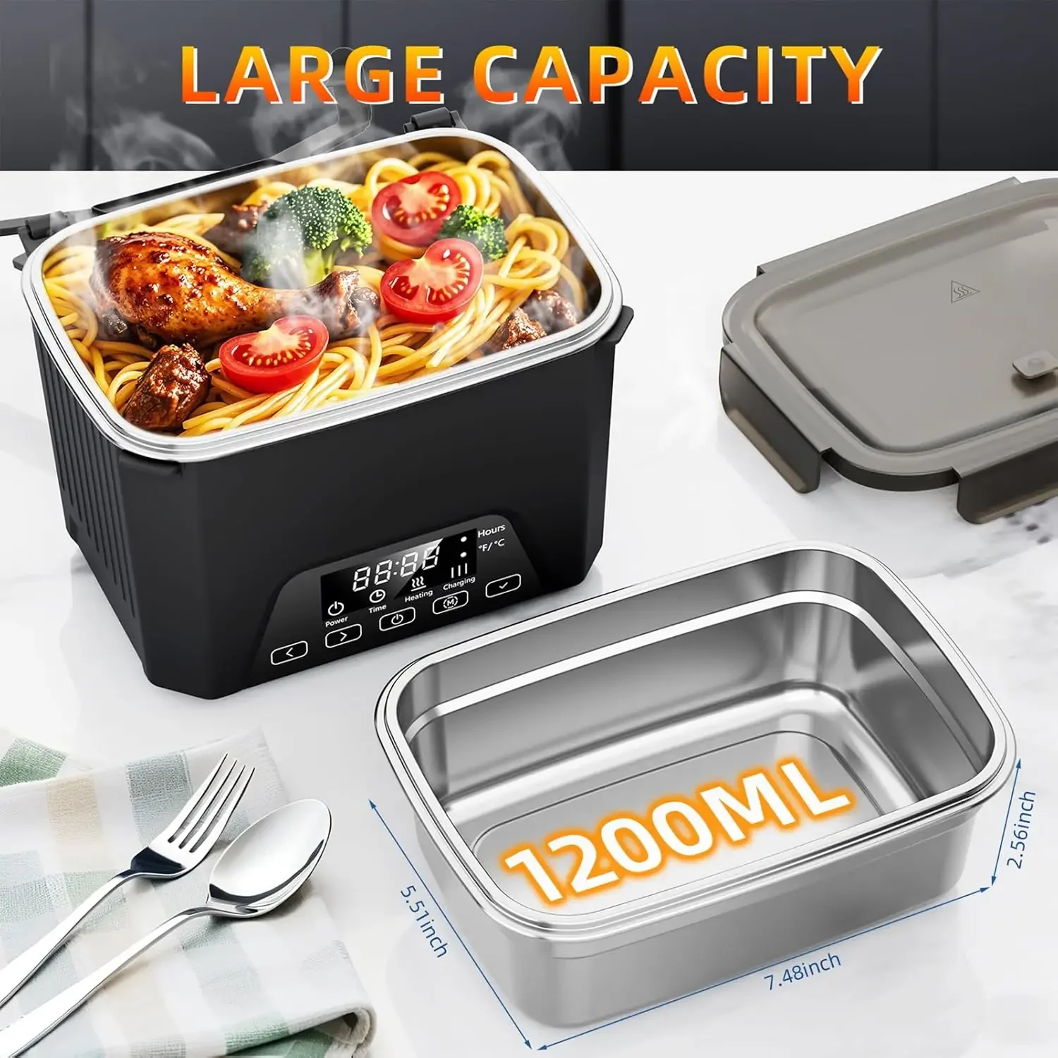 Cordless Electric Lunch Box, 1 - Meal Prep Box 评论和价格