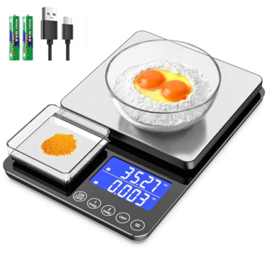 0.001oz/33lb Kitchen Scale, Du - Meal Prep For Weight Loss 评论和价格