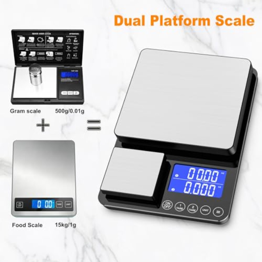 0.001oz/33lb Kitchen Scale, Du - Meal Prep For Weight Loss 评论和价格