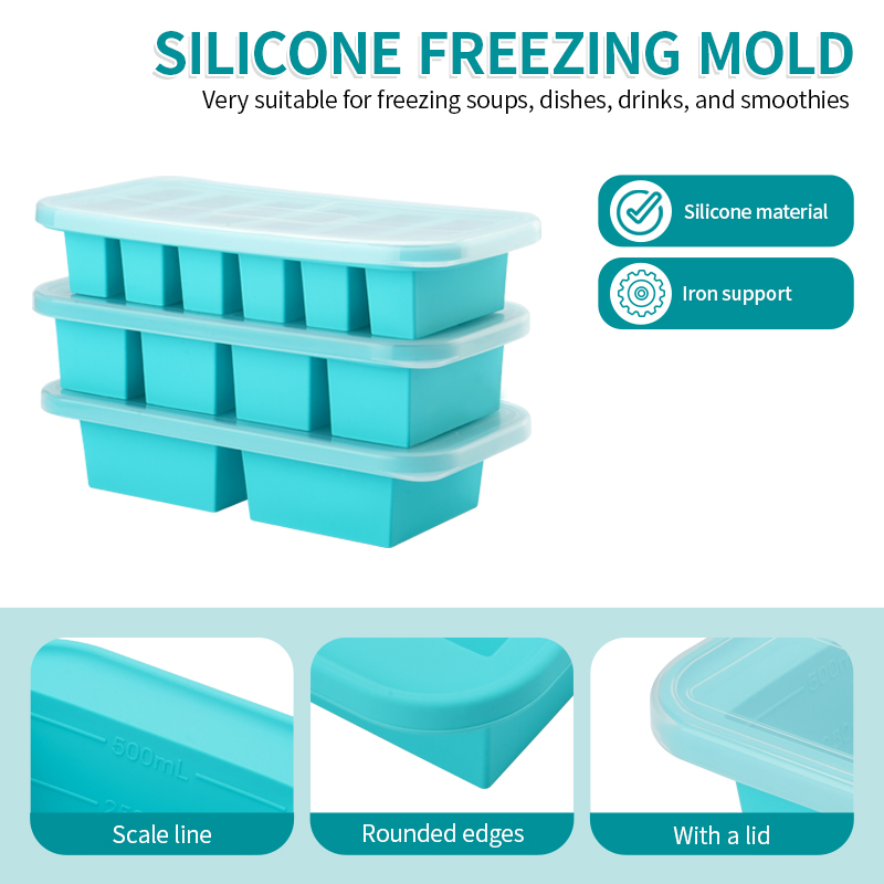 2 or 3-piece Silicone Freezer  - Meal Preparation 评论和价格