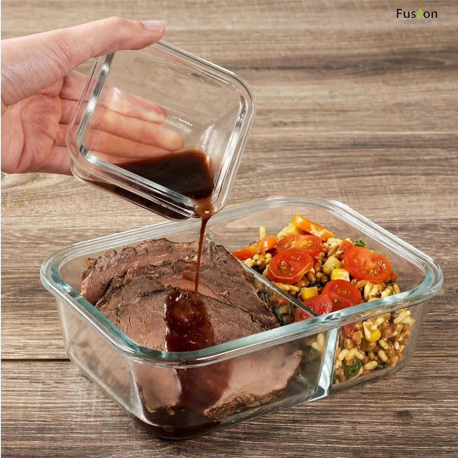 Glass Meal Prep Containers wit - Meal Prep Box 评论和价格