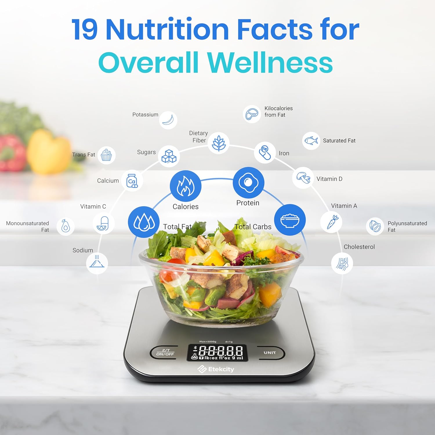 Food Nutrition Kitchen Scale D - Meal Prep For Weight Loss 评论和价格