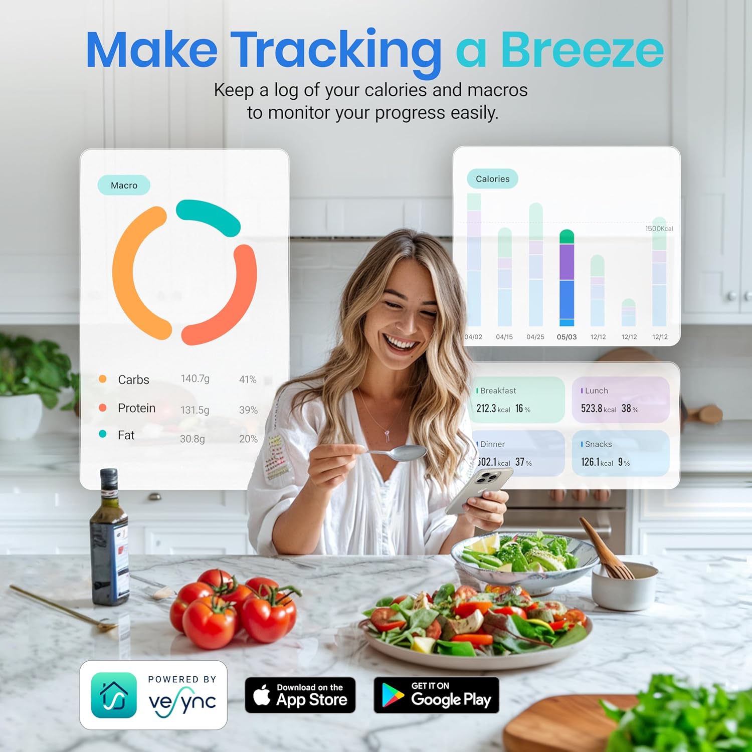 Food Nutrition Kitchen Scale D - Meal Prep For Weight Loss 评论和价格