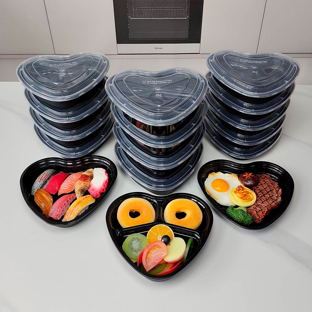20 Pieces, Heart-Shaped Meal P - Meal Preparation 评论和价格