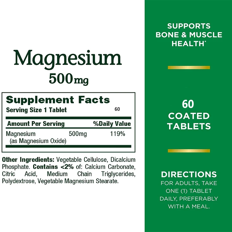 Soomiig Magnesium Oxide 500 Mg - Meal Prep Co 评论和价格