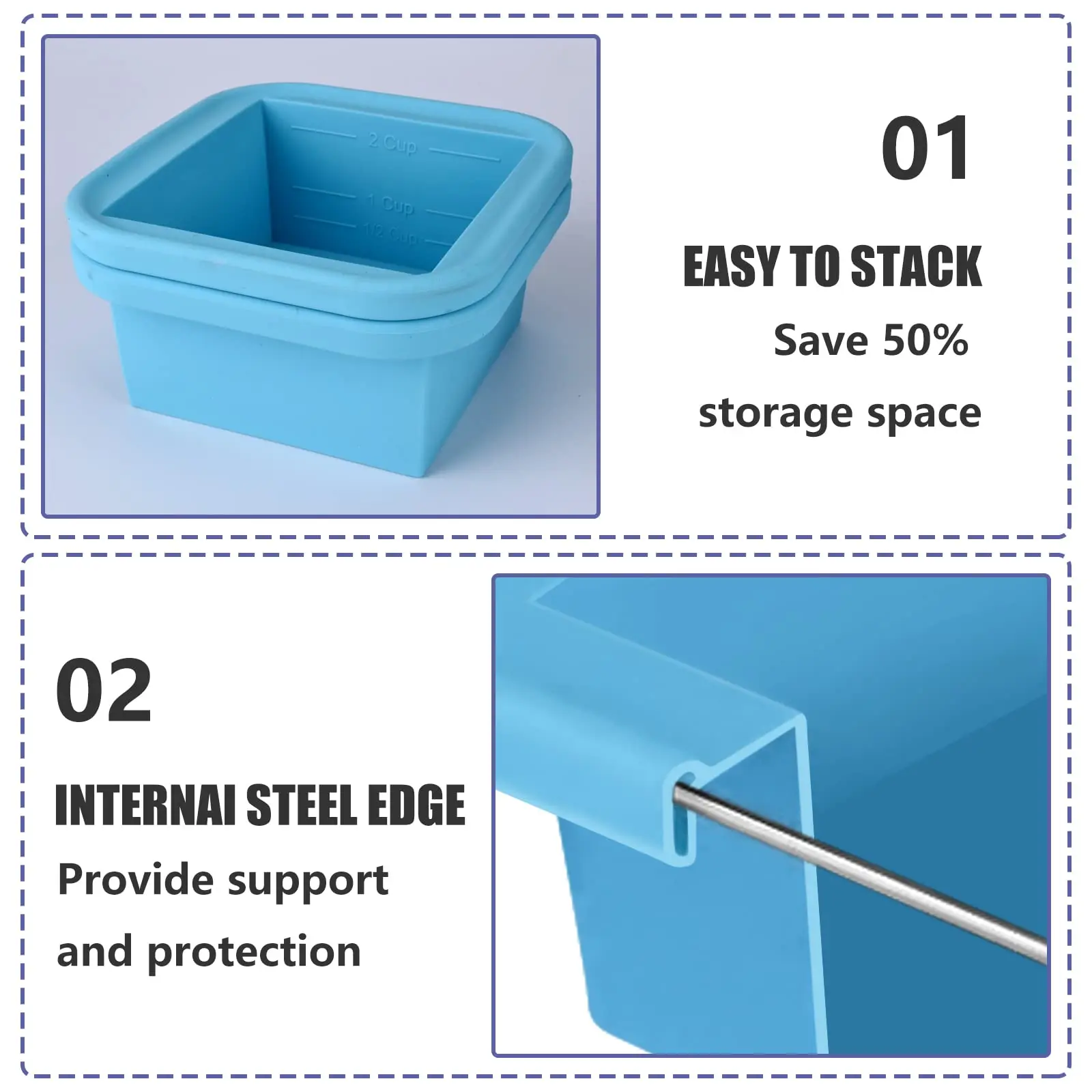 1 2 Cup Silicone Soup Freezer  - Meal Prep Freezer 评论和价格