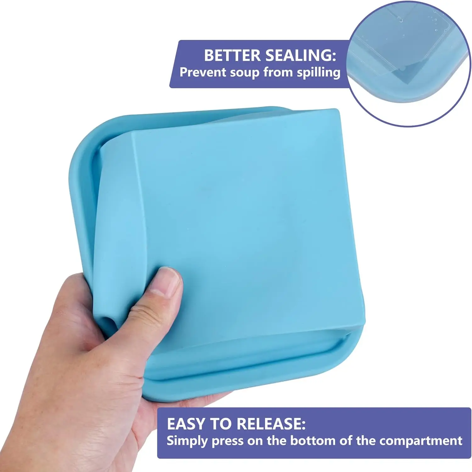 1 2 Cup Silicone Soup Freezer  - Meal Prep Freezer 评论和价格