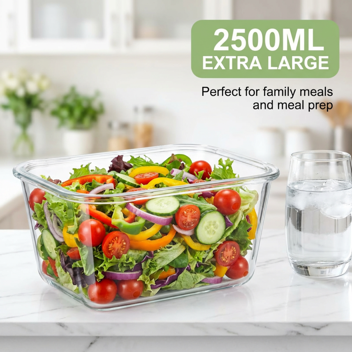 Large Capacity Borosilicate Gl - Meal Prep Box 评论和价格