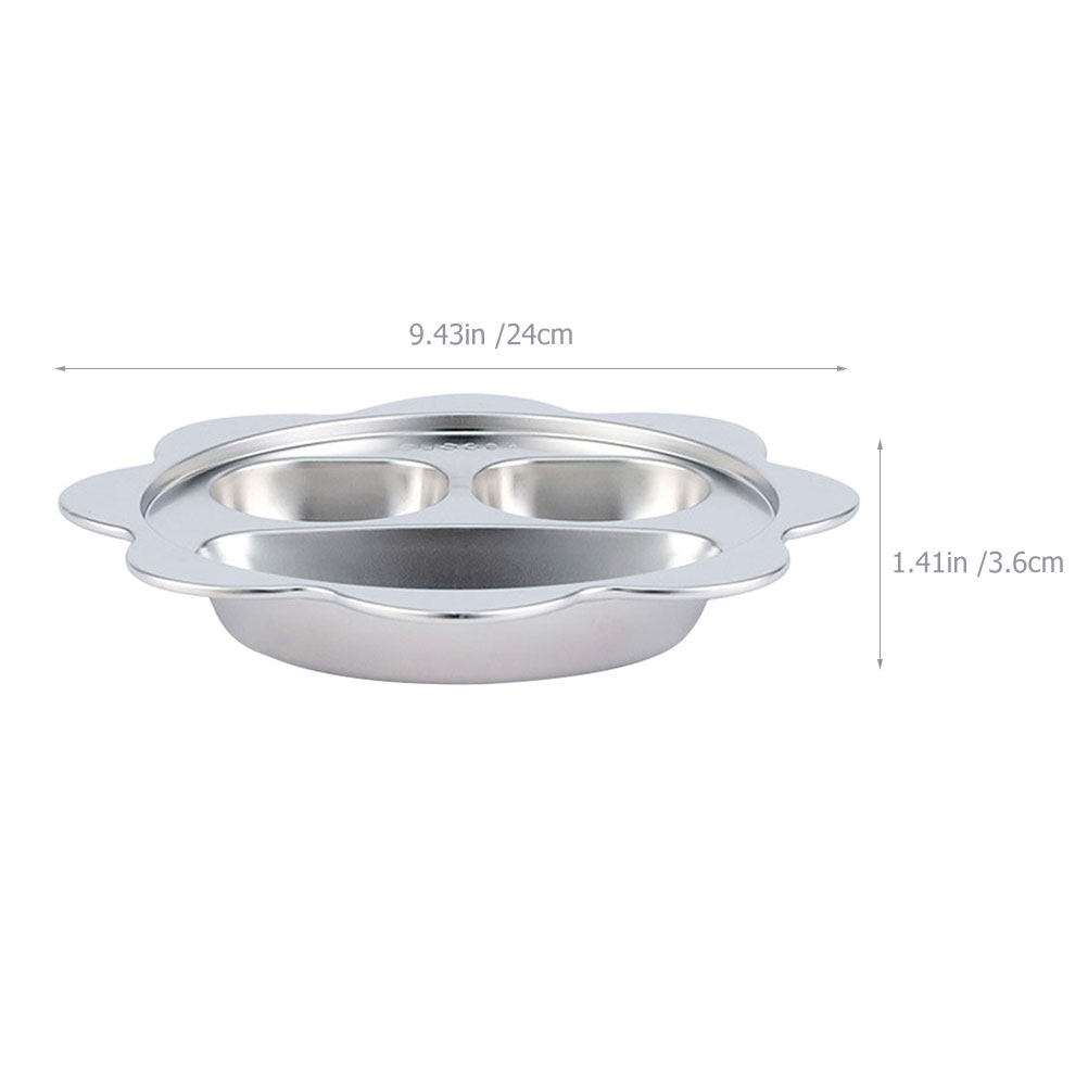Stainless Steel Divided Plate  - Meal Prep Healthy 评论和价格