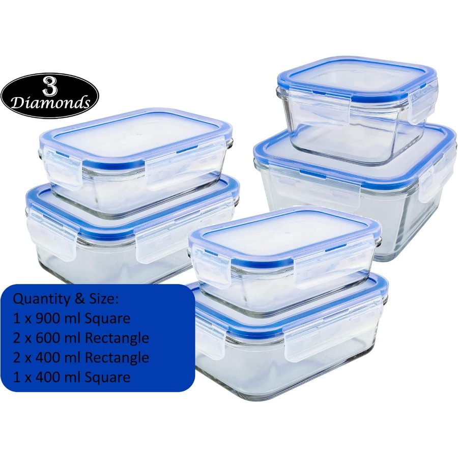 Glass Containers BPA-Free Lock - Meal Prep Freezer 评论和价格