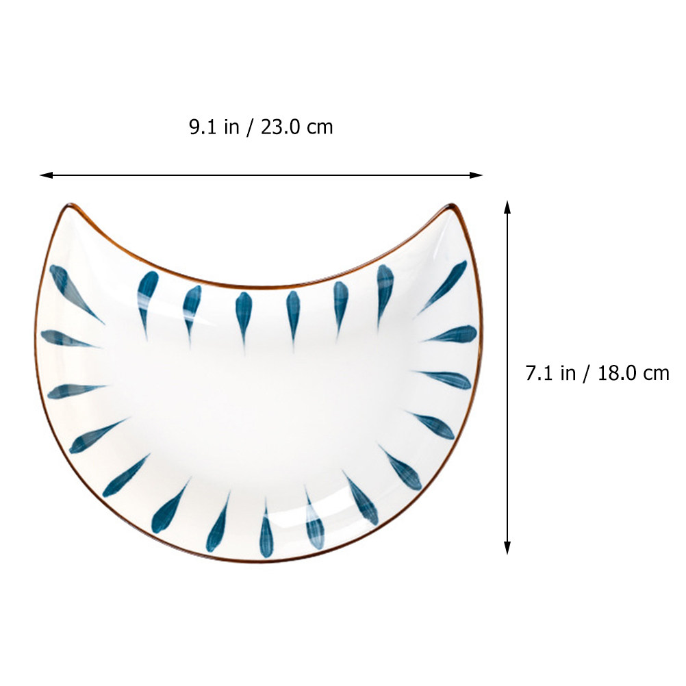 1Pcs Moon Design Ceramic Dinin - Meal Prep Healthy 评论和价格