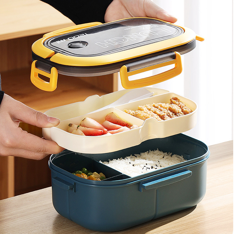 Single Double-layer Lunch Box  - Meal Prep Box 评论和价格