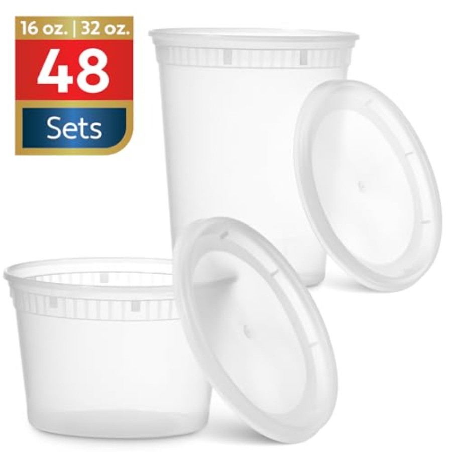 48 Pack Plastic Deli Container - Meal Prep Co 评论和价格